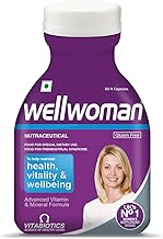 Wellwoman Multivitamin for Women | With Evening Primrose Oil, Magnesium, Vitamin C, B6, Folic Acid | Vegetarian Supplement | 60 Capsules Bottle Pack