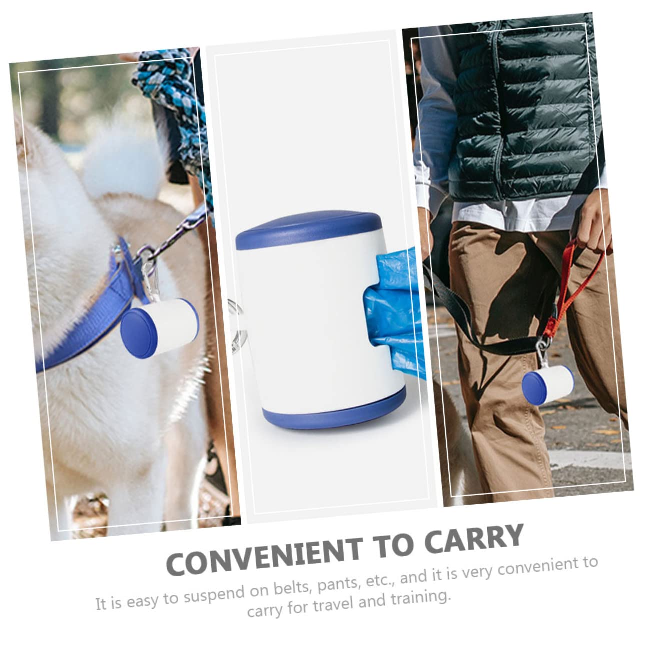 INOOMP 4 Stück Snack-Tasche Hund Halter für Haustierkotbeutel Spender für Haustiermüllbeutel Outdoor-Futterbeutel für Haustiere Hündchen Leine Kettenblatt Aufbewahrungskiste pp