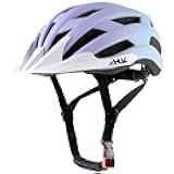 Youth Adult Road Bike Helmet, Men Women Adjustable Mountain Bicycle Helmet with Detachable Visor, 2 Sizes for Age 8-14+ Youth, Kids, Adult