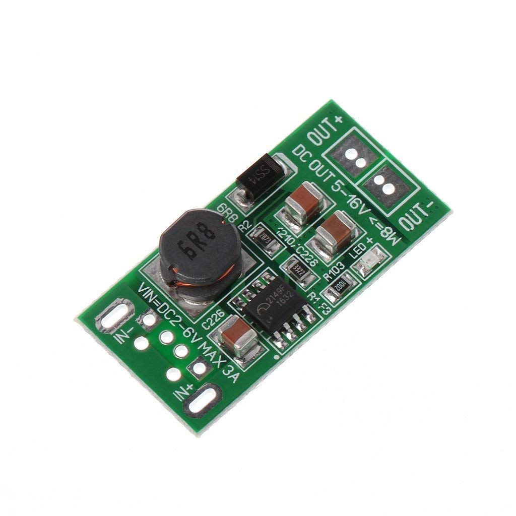UIOTEC Smart Electronics DC-DC 5V to 12V Converter Step Up Module Power Supply Boost Module 8W USB Input