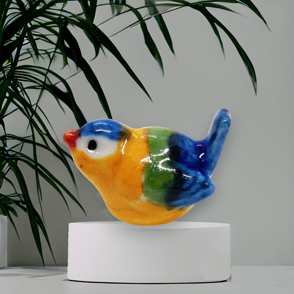 Domek dla lalek miniatury ceramiczne dziecko niebieski ptak FIGURKA zwierzęta wystrój autorstwa ChangThai Design