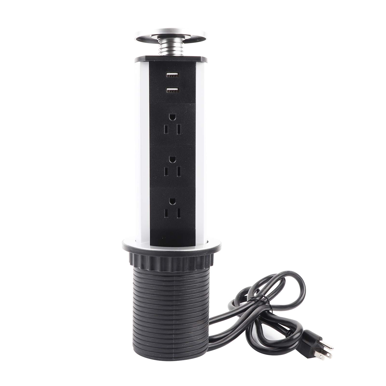 generic, Retractable Electric Socket Desktop Socket ertop Socket 3 Socket 2 USB Port Charger Desktop Kitchen Table Retractable Electric Socket 3 Socket 2 USB Port Charger Desktop Socket Pullin