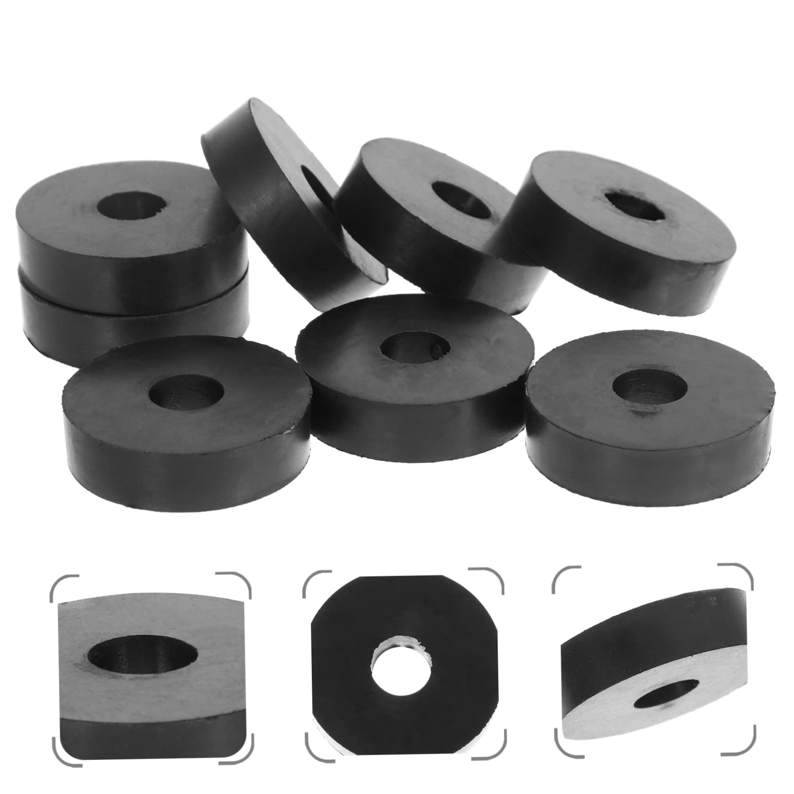 SOLUSTRE 56piezas Grommets De Goma Antivibración Arandelas De Caucho Para Aislamiento y Soporte Para Uso Industrial Jardín