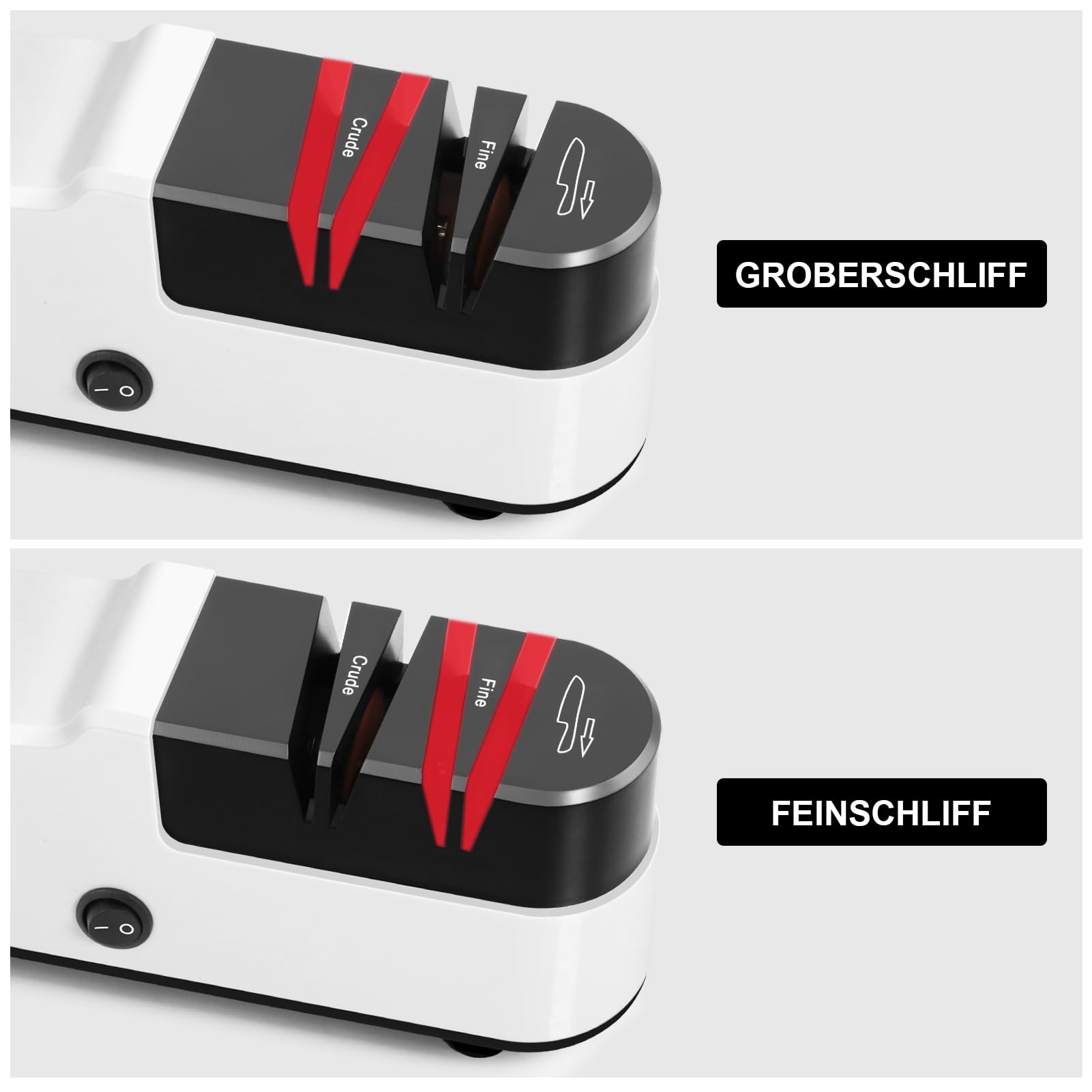 SOARFLY Affilacoltelli Elettrico, Affilacoltelli Professionale di Alta Precisione, Veloce ed Efficiente, Affilatore per Coltelli Durevole, Affilacoltelli Multifunzionale per Coltelli da Cucina
