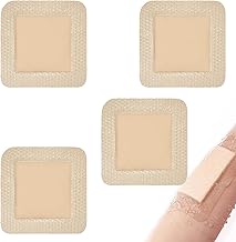 Bettinay 5 PCS Silicone Foam Dressing, 7.5 X 7.5 cm Highly Absorbent and Waterproof Dressings Adhesive