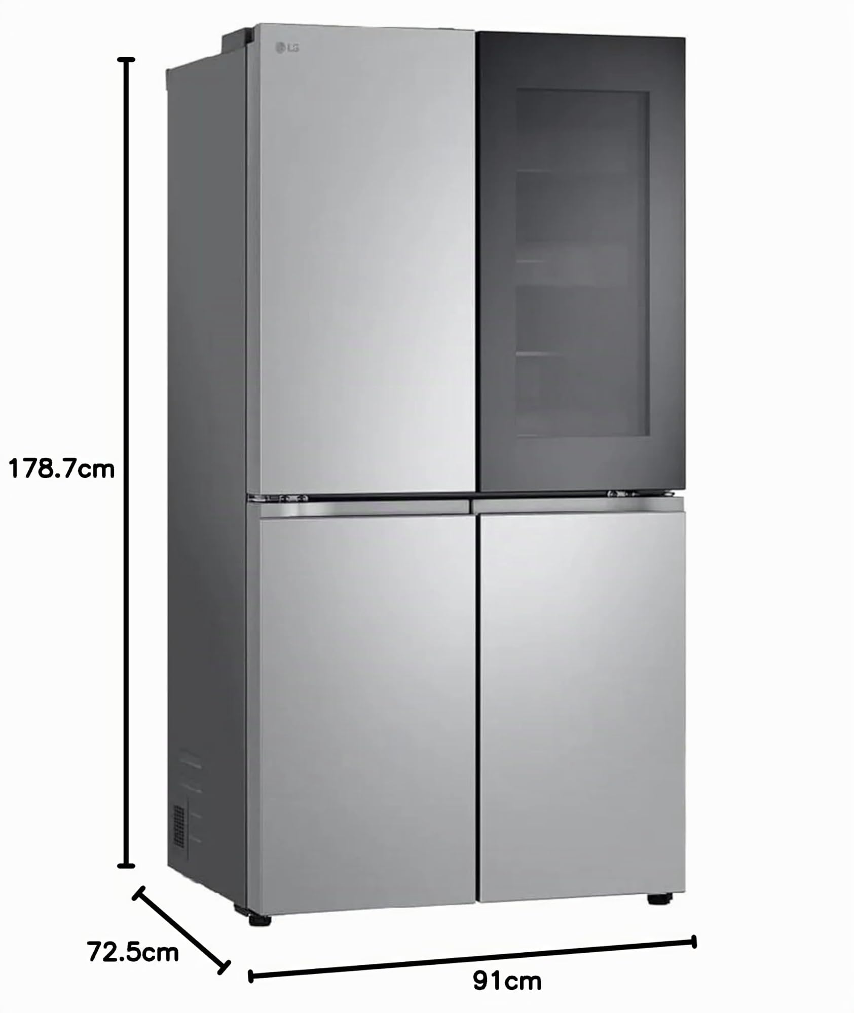 LG Frigorífico Side by Side 666L Plateado - GMV960MBDE