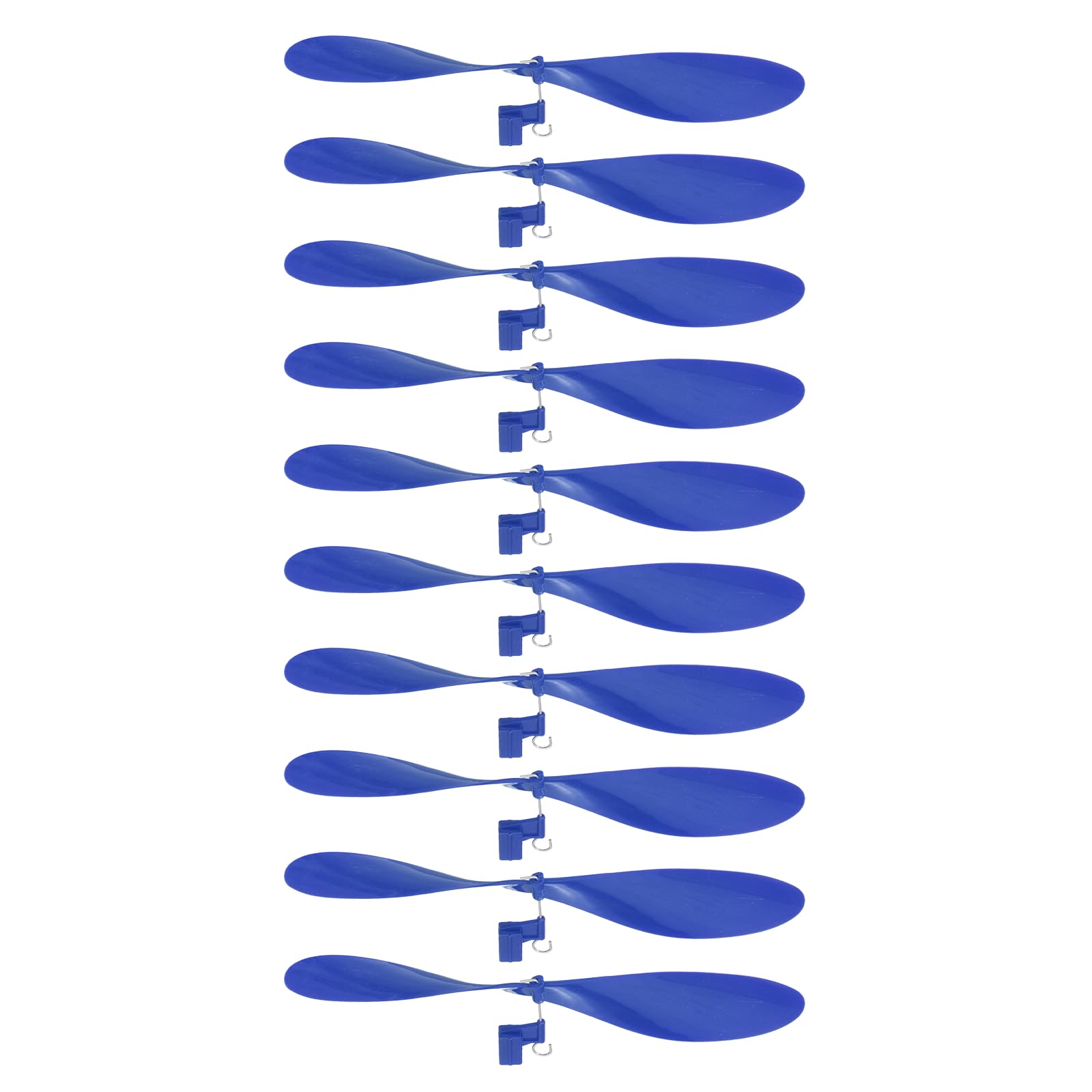 sourcing map Plastic Propeller, Propeller Props Blade Helicopter Kit 7" Fold Resistant for STEM Activities Powered Airplanes DIY Science(Blue, Pack of 10)