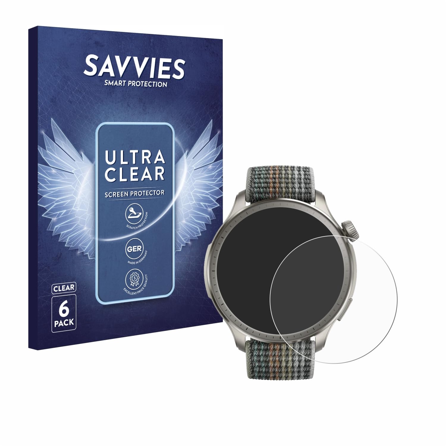 6 Pezzi Proteggi Schermo per Huami Amazfit Balance Pellicola Protezione 6 Pezzi Proteggi Schermo per Huami Amazfit Balance Pellicola Protezione