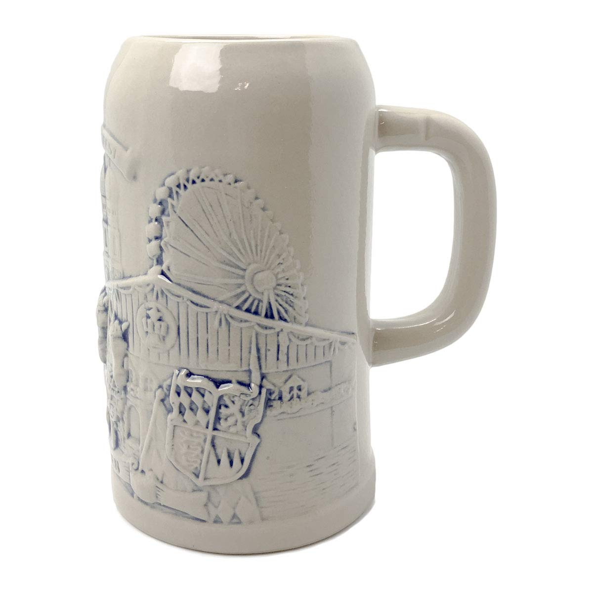 E.H.G - Taza de cerveza de cerámica con diseño de cerveza Stein Munich (1 litro)