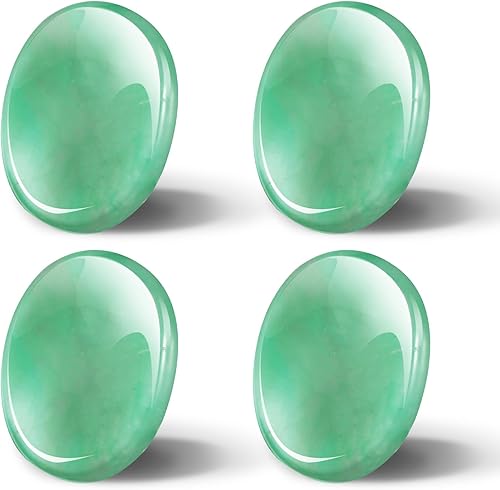 Miniatura 8 de 4 piedras de preocupación del pulgar para la ansiedad, piedras de chakras, cristales de chakras, cristal rosa, amatista, ojo de tigre, aventurina