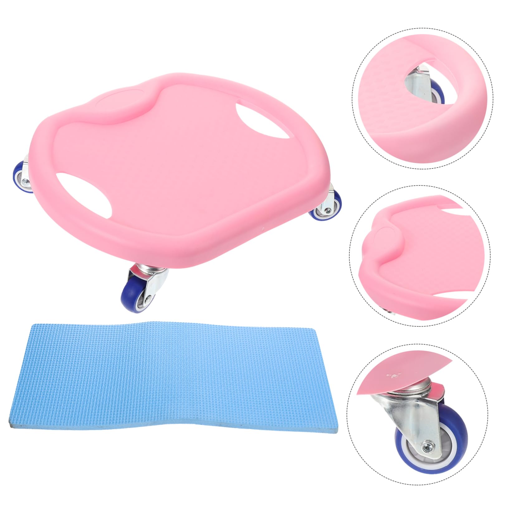 Abaodam 1 Juego Disco Deslizante para Ejercicio Abdominal Equipamiento de Fitness con Rodillera Entrenamiento Multifuncional y Silencioso para Fortalecimiento del Abdomen y Tonificación