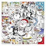 ステッカー 防水 シール ネコカラー にゃんこ PVC材質 自転車 文房具 可愛い 写真シール おしゃれ 100枚 非公式 [並行輸入品]