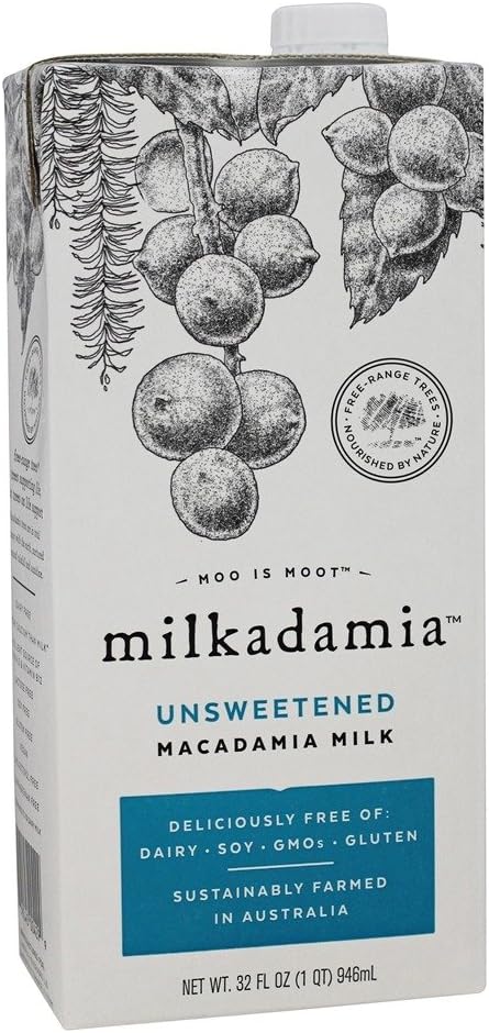 Milkadamia | Unsweetened Macadamia Milk | 6 x 946ml