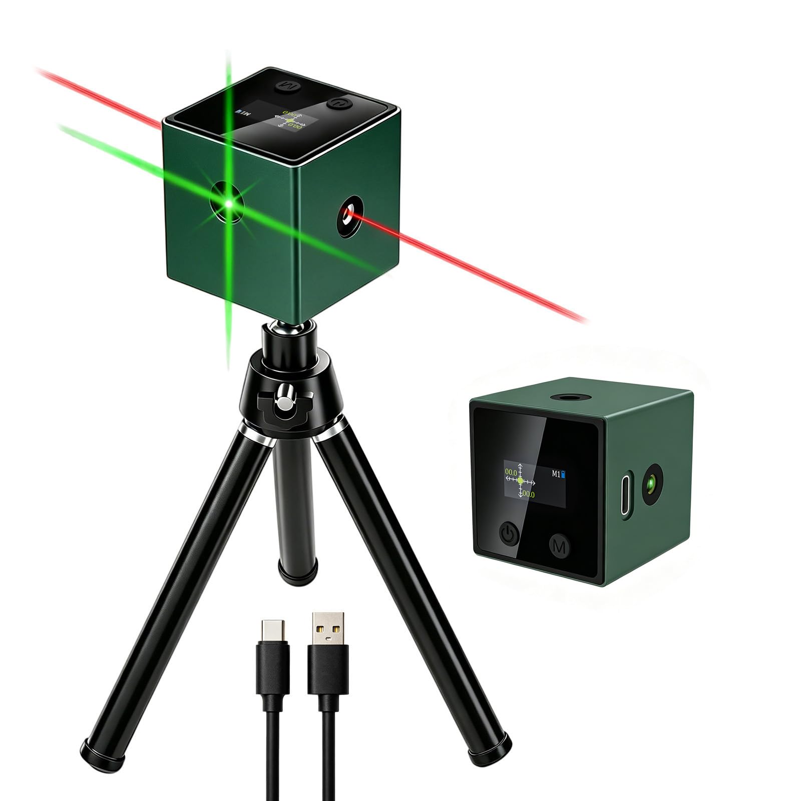 5-in-1 Laser Level - Angle Finder & Green/Red Laser -1