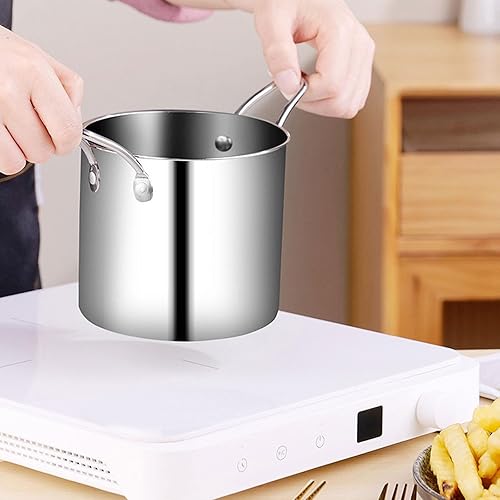 Miniatura 4 de Olla multiusos para freidora, sartén de cocina con cesta coladora, olla japonesa de tempura para cocina, hogar, fiesta