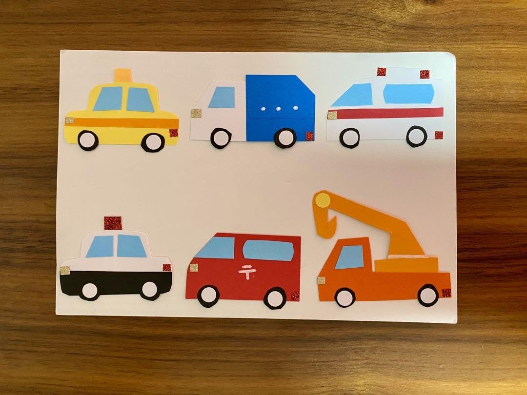 Amazon.co.jp: ペーパークラフト「 働く車 」 アルバム 乗り物 季節 車