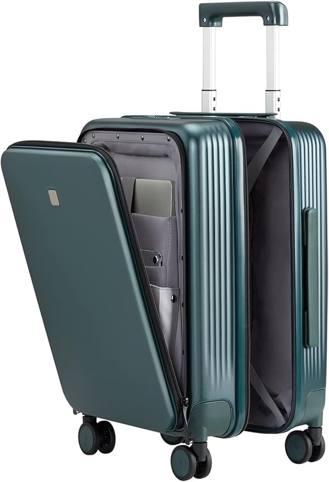 Hanke Upgrade Carry On Luggage with Front Laptop Pocket, 20'' PC Hard