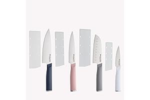 KitchenAid Chef Set with Custom-Fit Covers: Japanese Stainless Steel for Precision Cuts