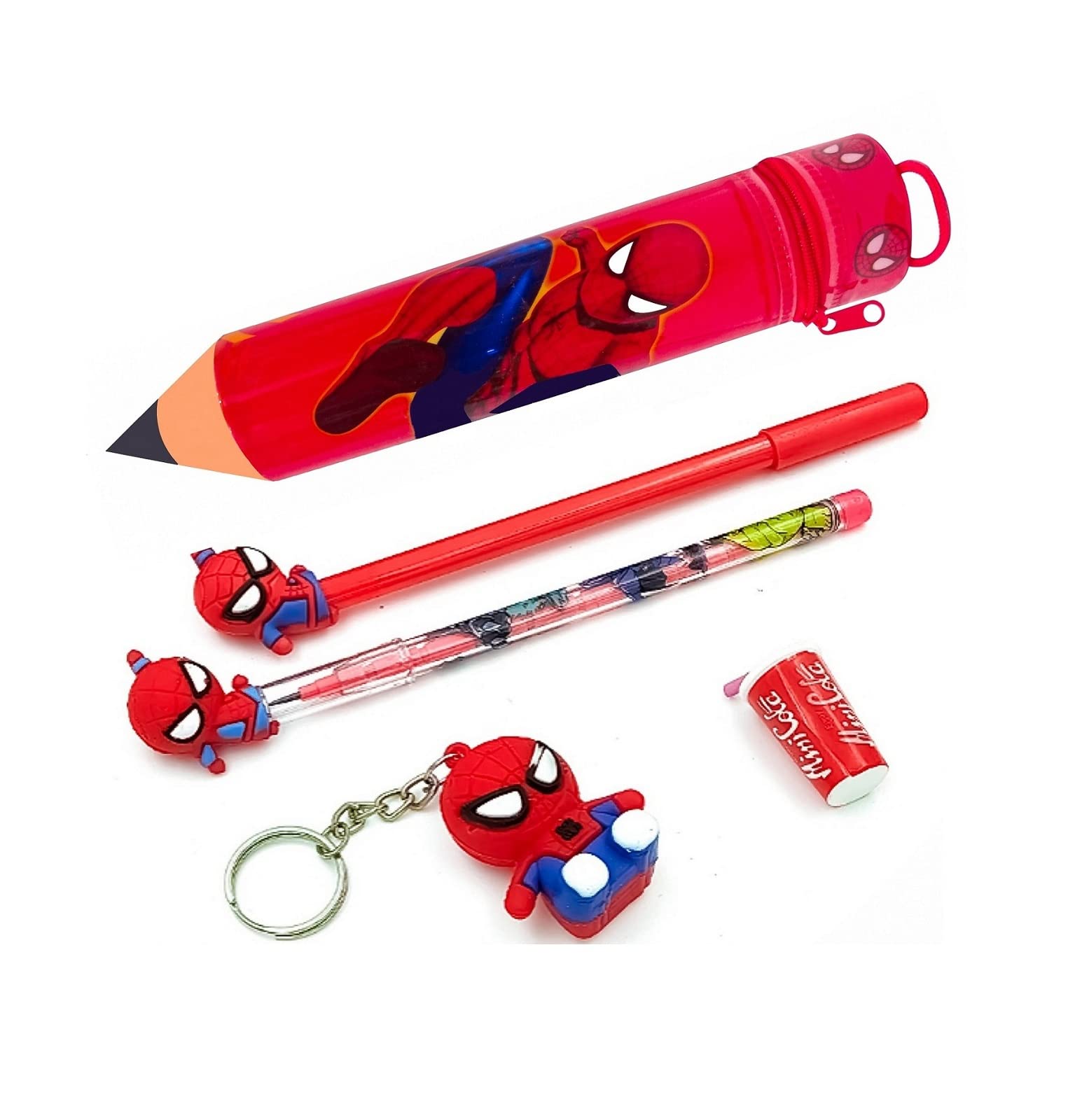 See full amazon price history chart for RZA 2023 Pencil Shape Pouch Combo for Your Kids for School,Spiderman Big Size Cartoon Printed Pencil for Kids,1 Pencil & Pen,Eraser & Key Chain (Spiderman) Pack of 1 RZA 2023 Pencil Shape Pouch Combo for Your Kids for School,Spiderman Big Size Cartoon Printed Pencil for Kids,1 Pencil & Pen,Eraser & Key Chain (Spiderman) Pack of 1 (B0C55QCLLH) Amazon Price History, Amazon Price Tracker