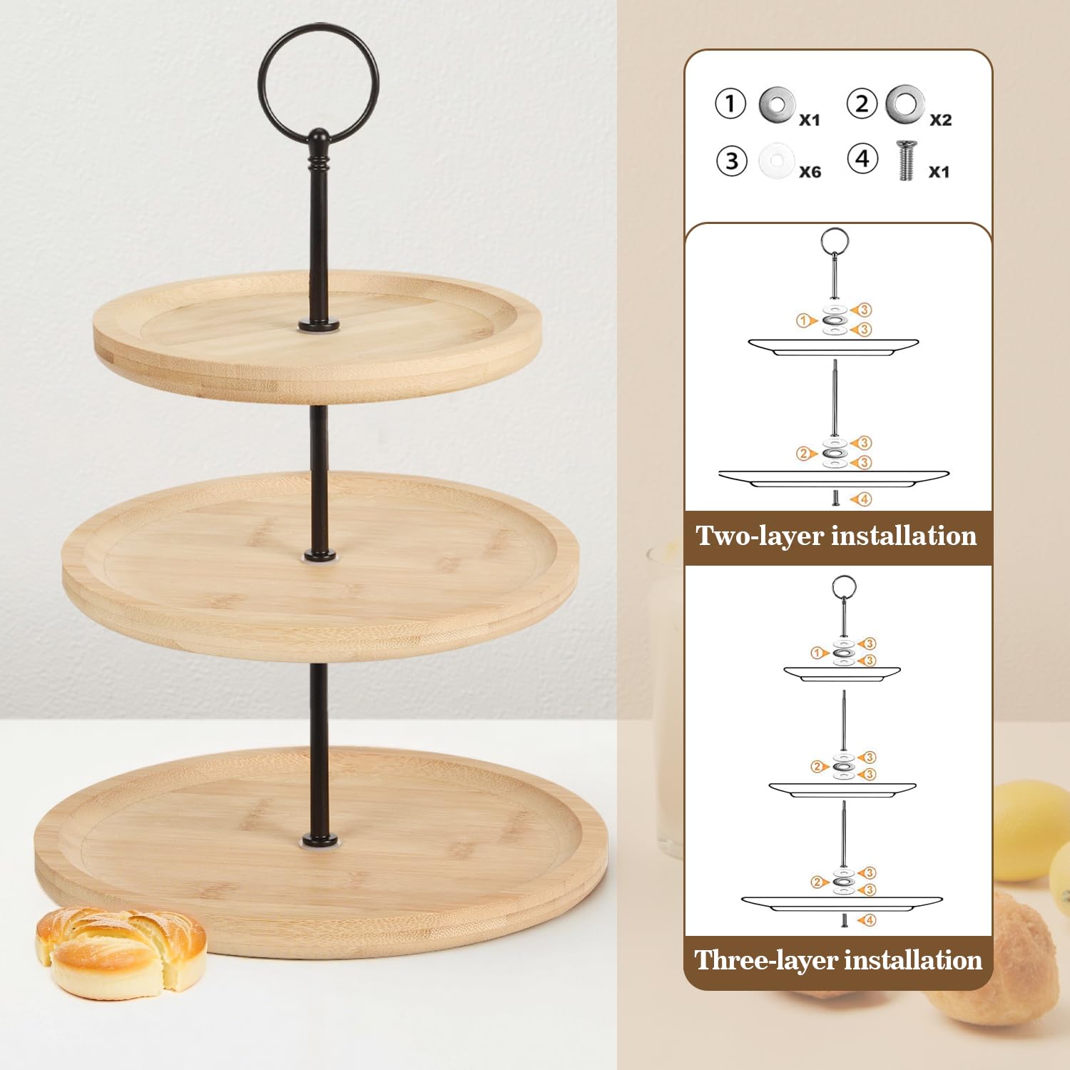Fruit Etagère compleet met vers fruit geleverd in NL