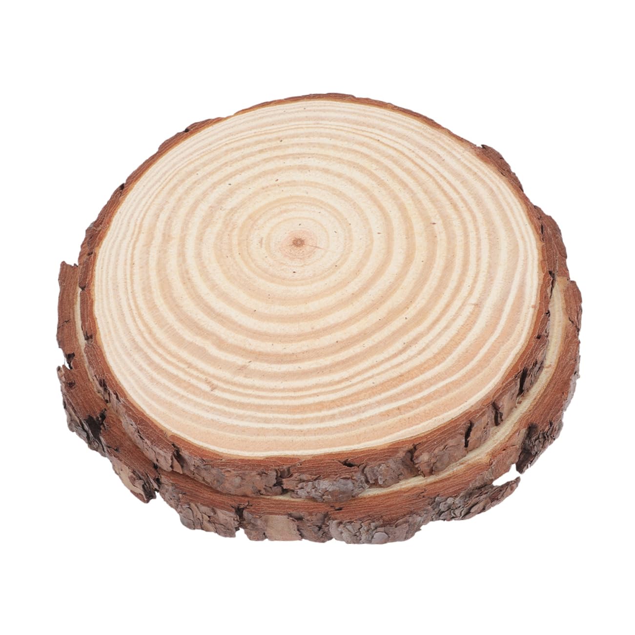 balacoo 2pcs Outdoor Decorative Wood Garden Rustic Stepping Stones Diameter Durable Garden Pathway Decor for Lawn