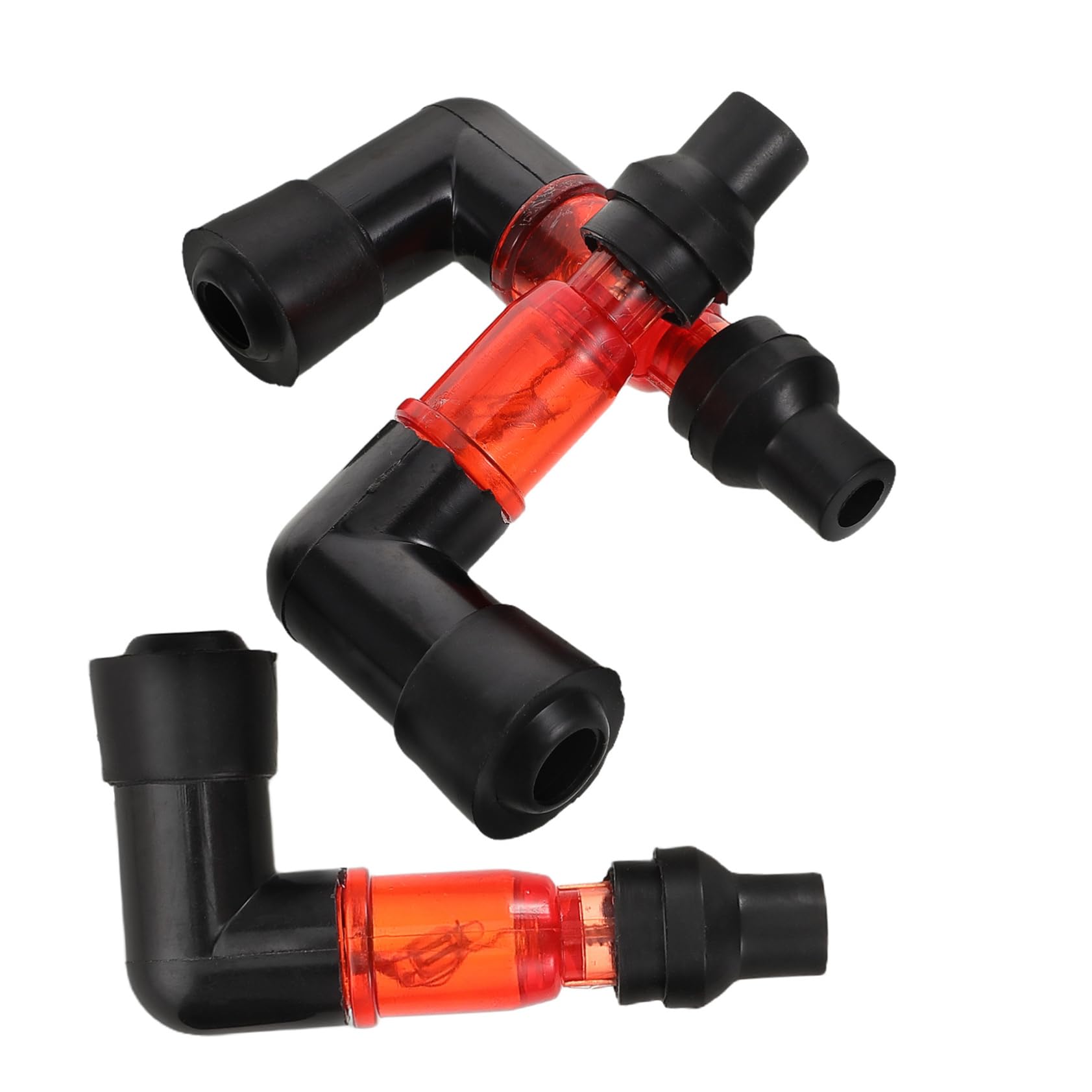 Cabilock 3pcs High Performance Spark Plug Cap Bend Ignition Resistor for Dirt Bikes Atvs and Scooters Accessory for Enhanced Engine Efficiency