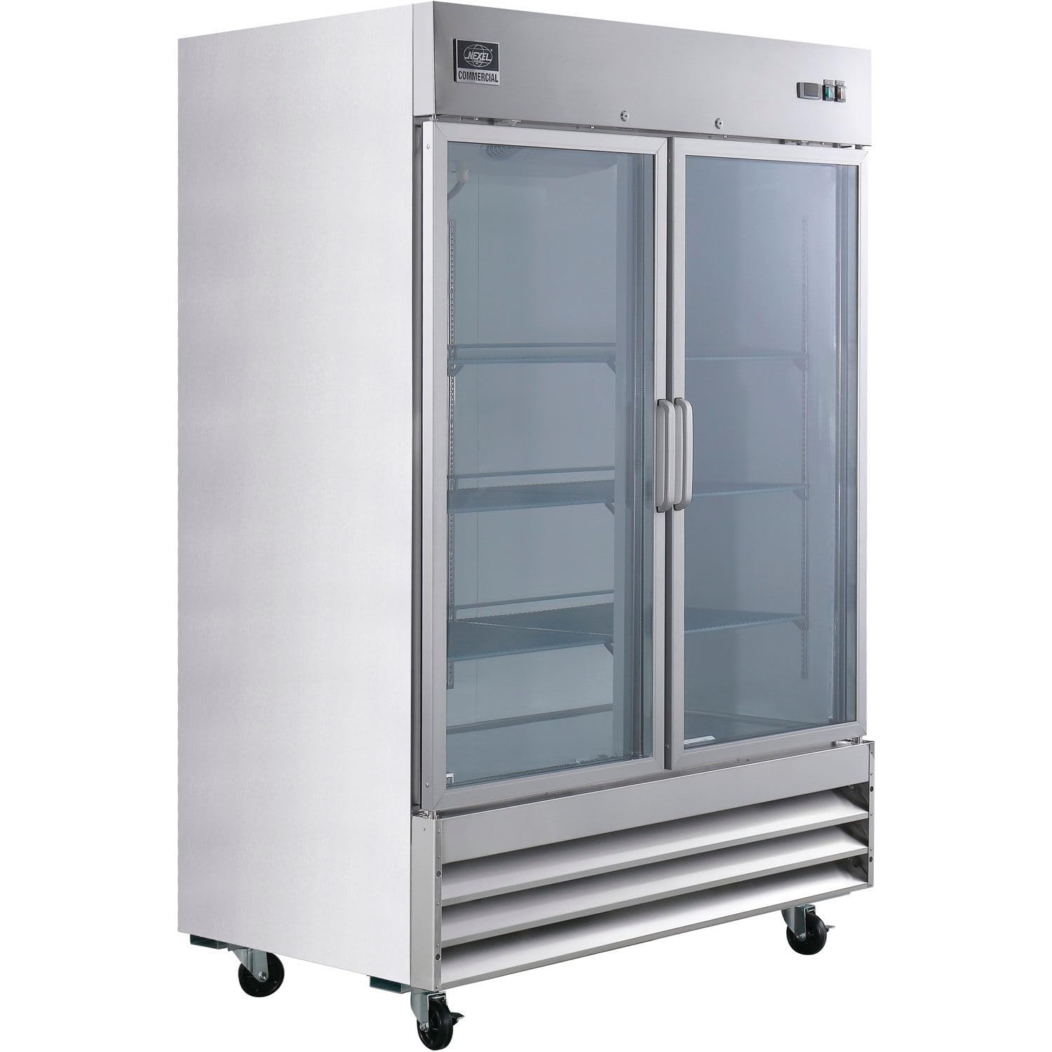 Nexel Reach In Freezer, 2 Glass Doors, 47 Cu. Ft. | Fridge.com
