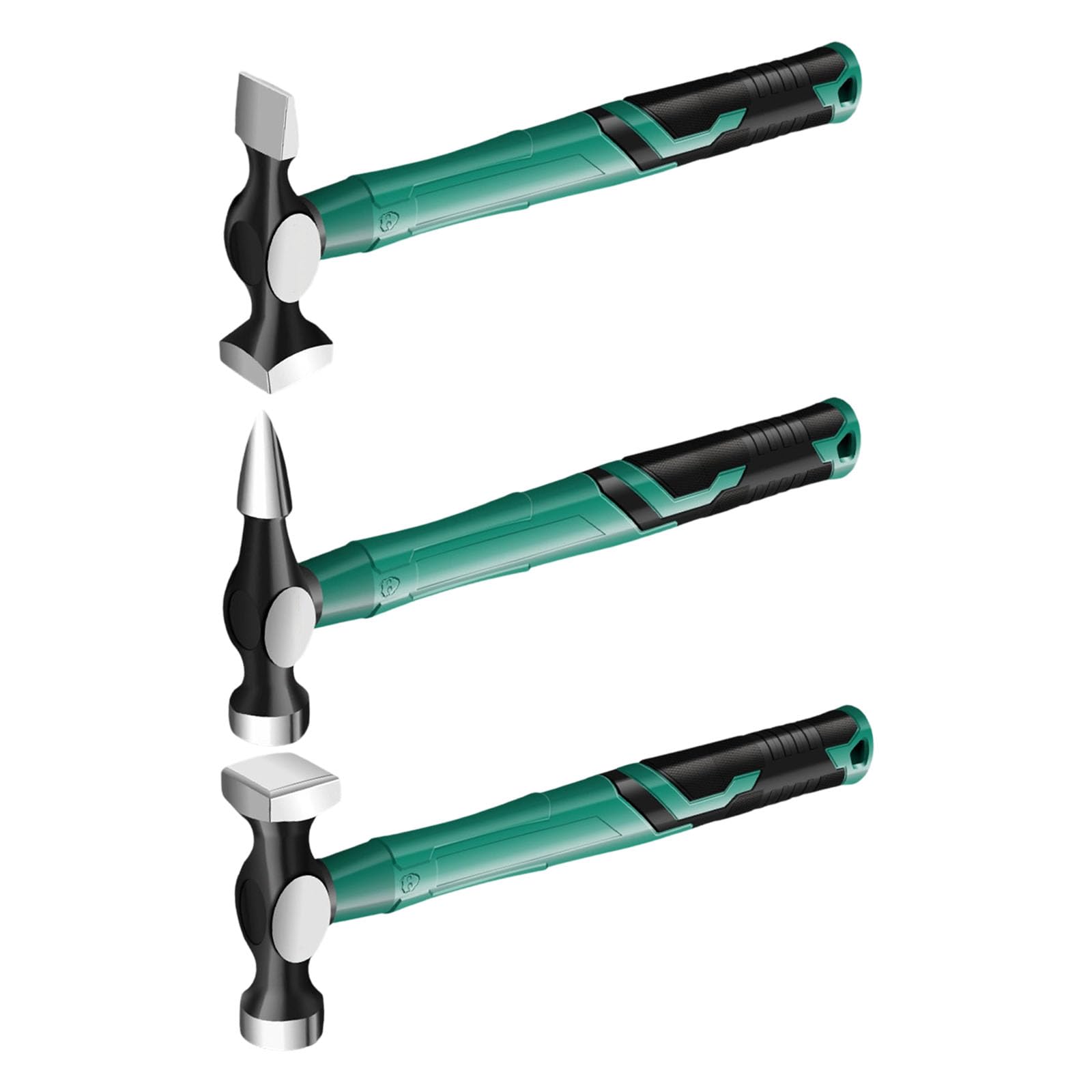 ordinarYone Martillo de mango ergonómico de acero al carbono de alta dureza adecuado para reparación de carrocería de automóviles y uso de soldadura en el hogar