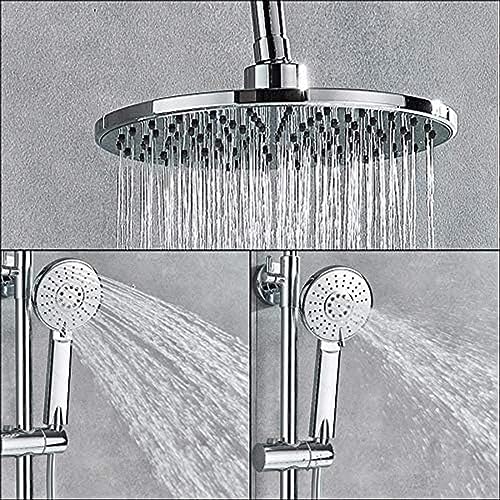 Robinet de bain-douche avec système de douche complet et mitigeur mural de bain - 3