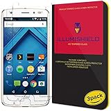 Moto Z2 Force Screen Protector (3-Pack) iLLumiShield HD Clear, Tempered Ballistic Glass Screen Protector for Moto Z2 Force 5.5 9H Hardness, Shockproof, Anti-Bubble Shield