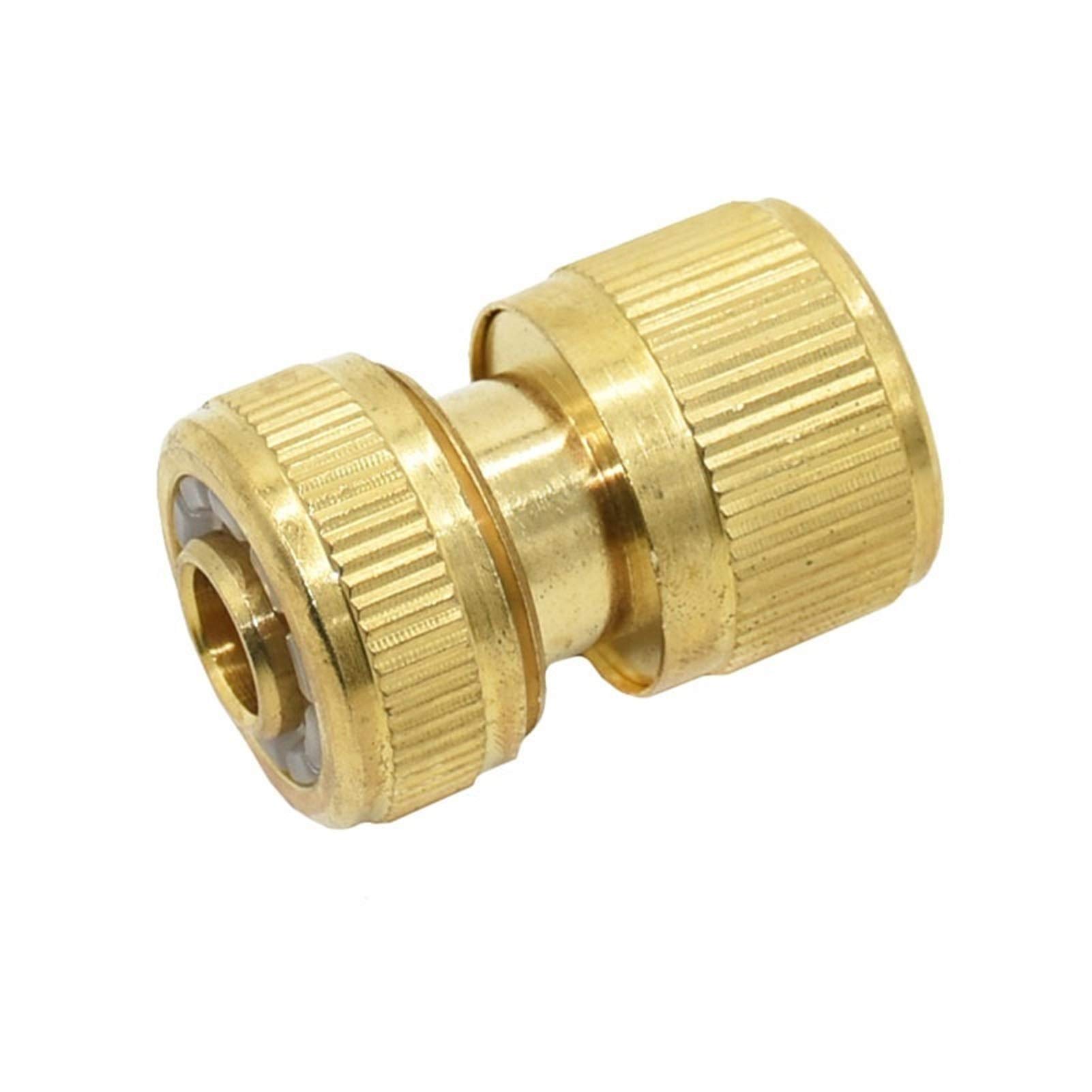 Accessori di giunzione per tubi flessibili Ottone 1/2 pollice Giardino Giardino Connettore Waterstops Adattatore di rame Adattatore Adattatore Adattatore in rame Irrigazione Connettore del tubo di irr
