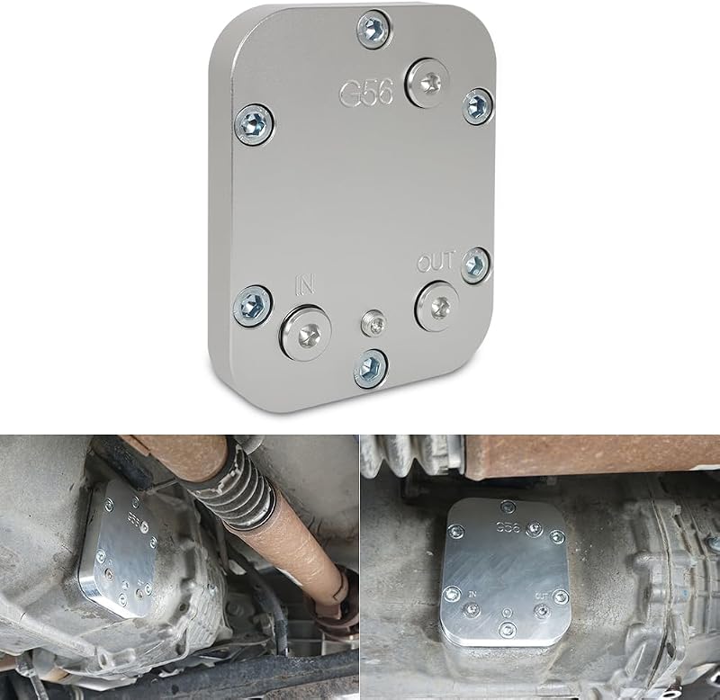 Tampa do resfriador de óleo PTO MOTOQUEEN com 3 portas para transmissão G56 – Conjunto