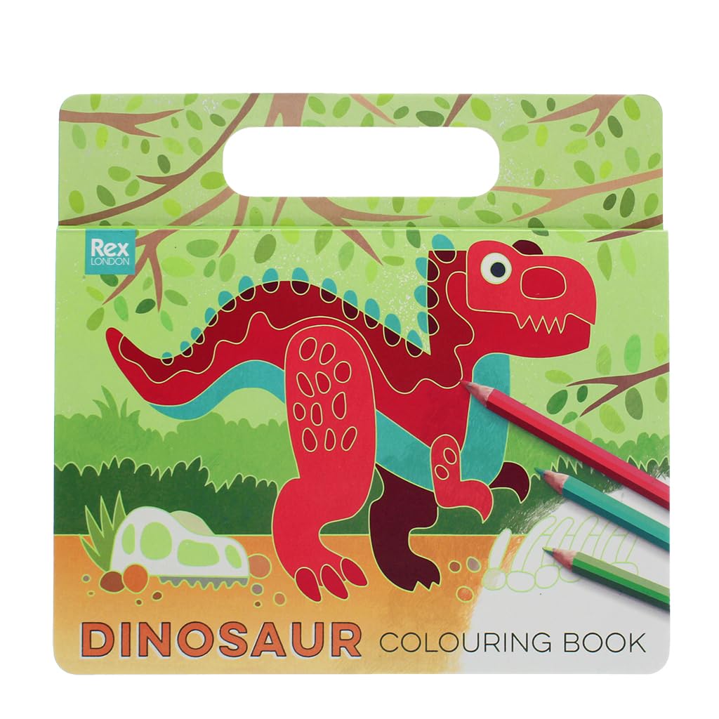 Rex London Multi Colouring Book - Baby Dinos