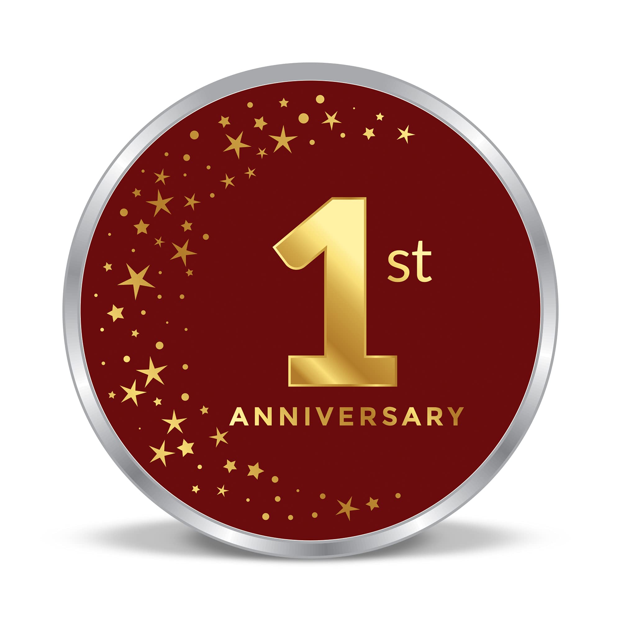 Precious Moments BIS Hallmarked Personalised Anniversary Silver Coin 50 Gram 999 Pure (B08W8M2PG7) Amazon Price History, Amazon Price Tracker