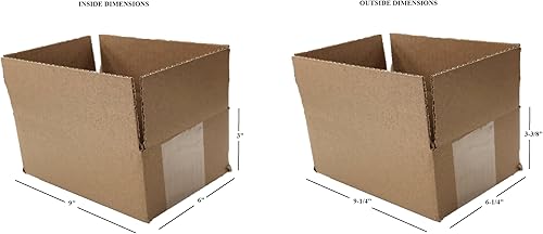 Miniatura 6 de Tailored Packaging Cajas de envío corrugadas de 4 pulgadas de largo x 4 pulgadas de ancho x 4 pulgadas de alto, paquete de 100