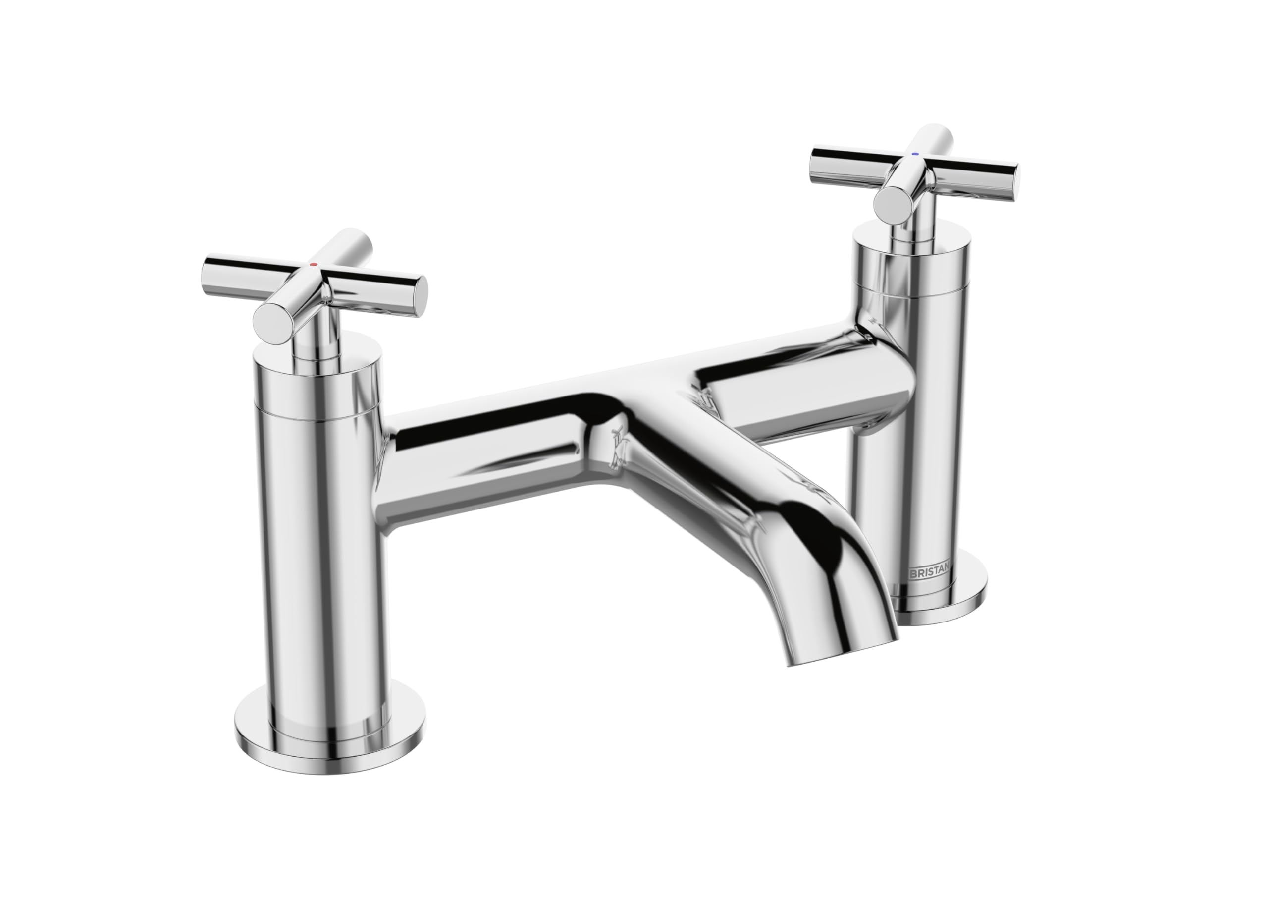 Bristan Naxos - Grifo de llenado de baño con válvulas de disco de cerámica duraderas, montaje en cubierta, acabado cromado
