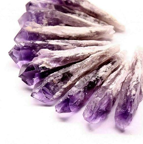 Miniatura 5 de Acxico 1 pieza natural de amatista natural de cuarzo racimo de cristal curativo varita espécimen decoración del hogar