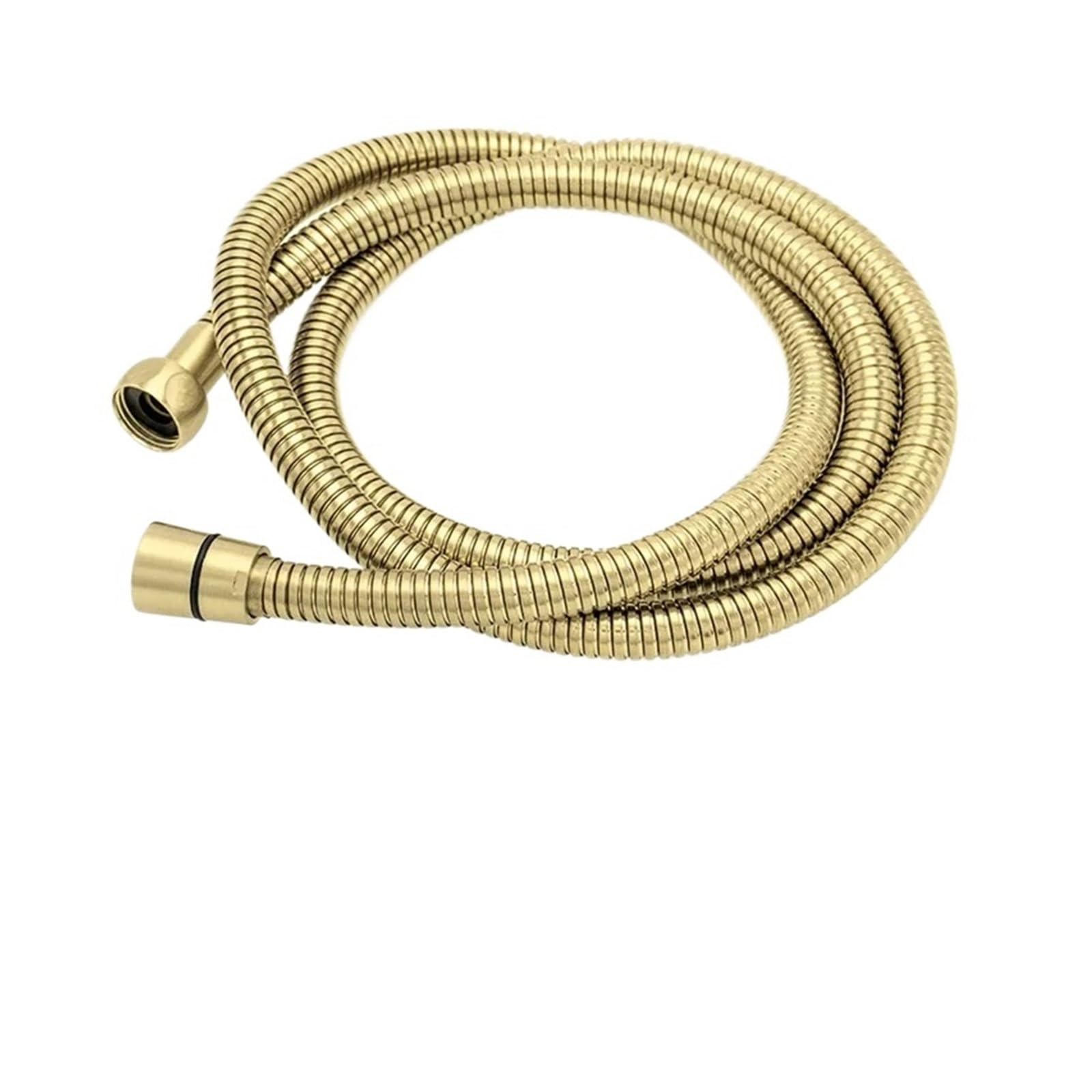 150cm G1/2 Stainless Steel Shower Hose, Flexible Explosion-Proof Replacement Pipe for Bathroom(Brushed Golden)