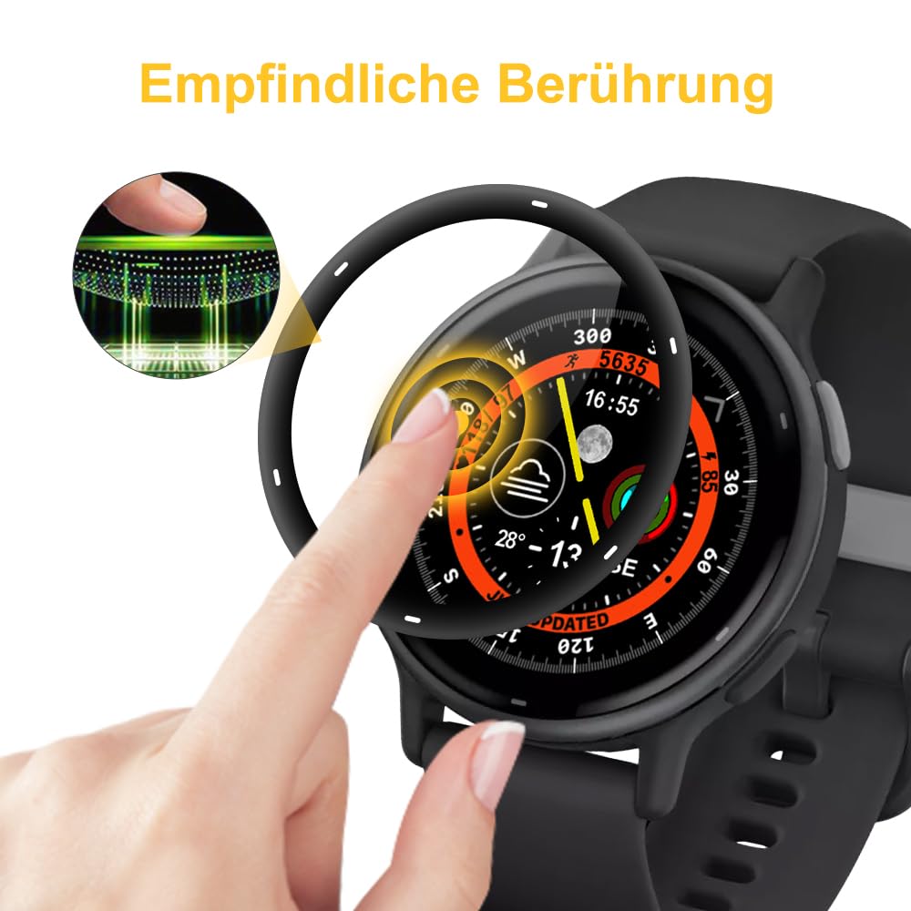 Beukei 3er Pack Panzerglas Für Garmin Vivoactive 5 - 9H Härte Displayschutz
