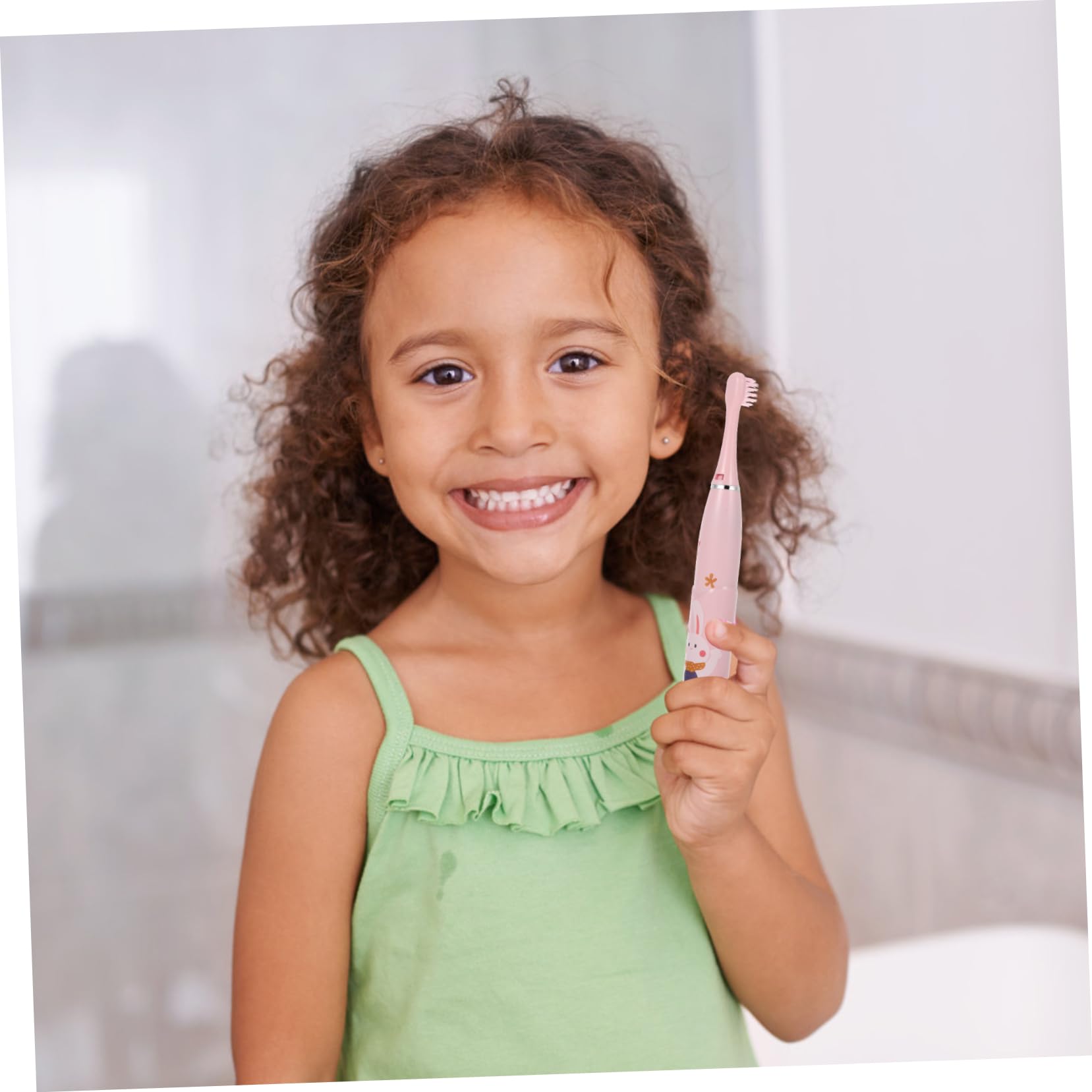 PartyKindom 3sets Spazzolini Elettrici Per Ragazzo Ragazza Spazzolino Cartone Animato e Ricaricabile Forniture Per La Dei Denti Dei Piccoli Design Ergonomico e Materiale Di Alta Qualità