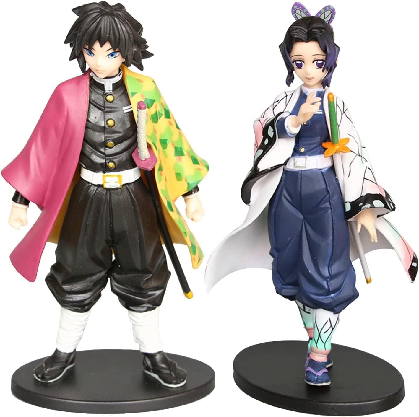 D-emon Slayer Figures, 2PCS D-emon SlayerAnime Figure Model, Anime Heroes Action Figure PVC Figures Collectible Model Figure Model Ornaments Animations Character Model Statue for Fans Collectible