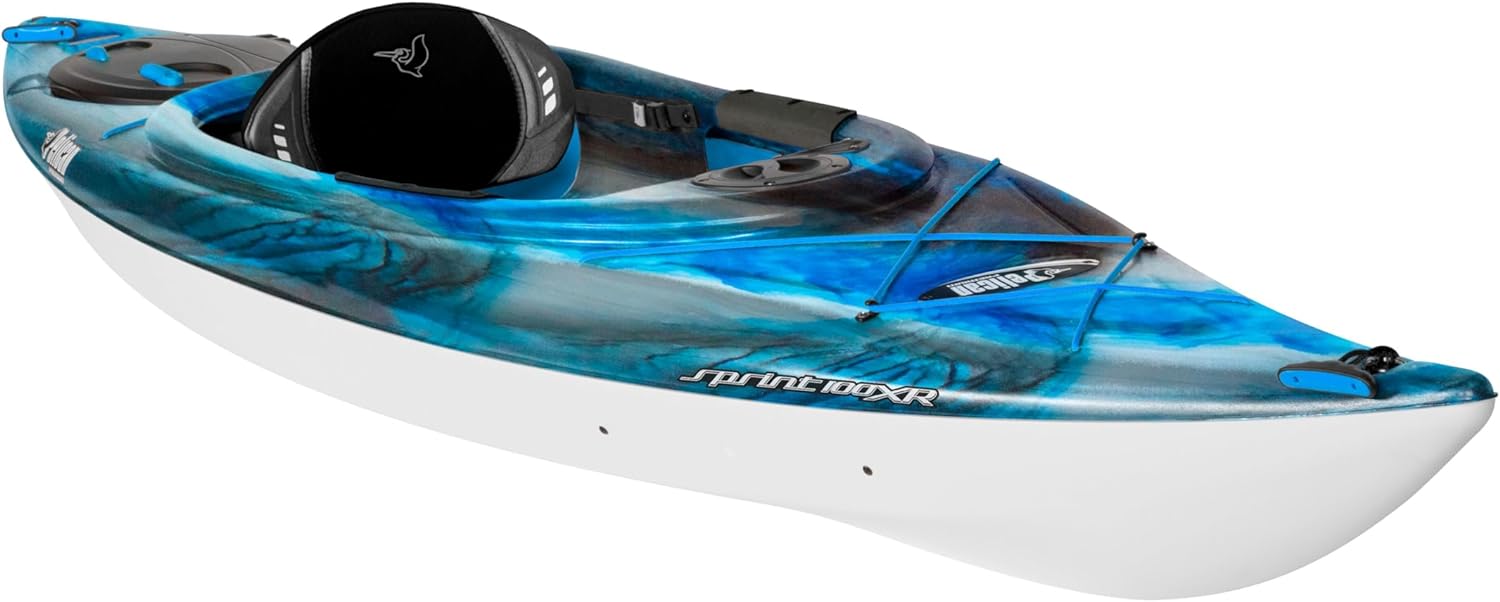 Pelican Sprint 120XR – Sit-in Kayak – Recreational Performance Kayak – Lightweight one Person Pelican Sprint 120XR – Sit-in Kayak – Recreational Performance Kayak – Lightweight one Person