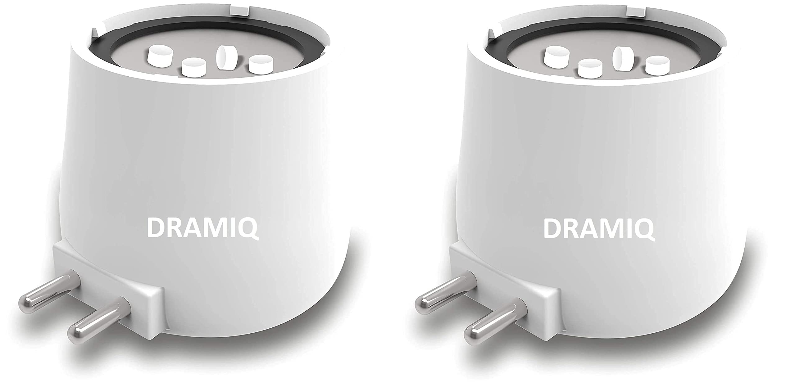 DRAMIQ® Beautiful Aroma Diffuser/Kapoor Dani Cum Night Lamp Made in India bakhoor dani Camphor Diffuser & Night Lamp (2Pcs-Plastic-White LED)