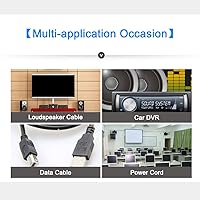 Vista 8 de Roctee - Anillo de cable de filtro de ruido EMI RFI, 12 piezas de estrangulador de ferrita a presión con supresor de ruido, clip de cable