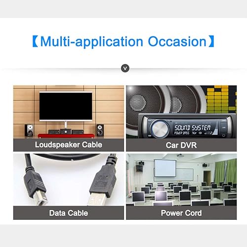 Miniatura 8 de Roctee - Anillo de cable de filtro de ruido EMI RFI, 12 piezas de estrangulador de ferrita a presión con supresor de ruido, clip de cable