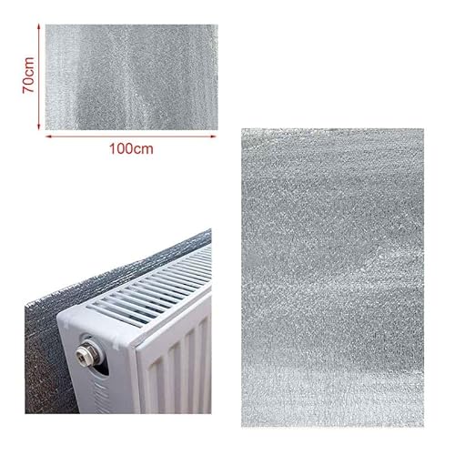 3 Stück Wärmereflektierende Platte zur Wärmedämmung für Heizkörper, Heizkörper und Heizungen, 70 x 100 cm, zuschneidbar (3)