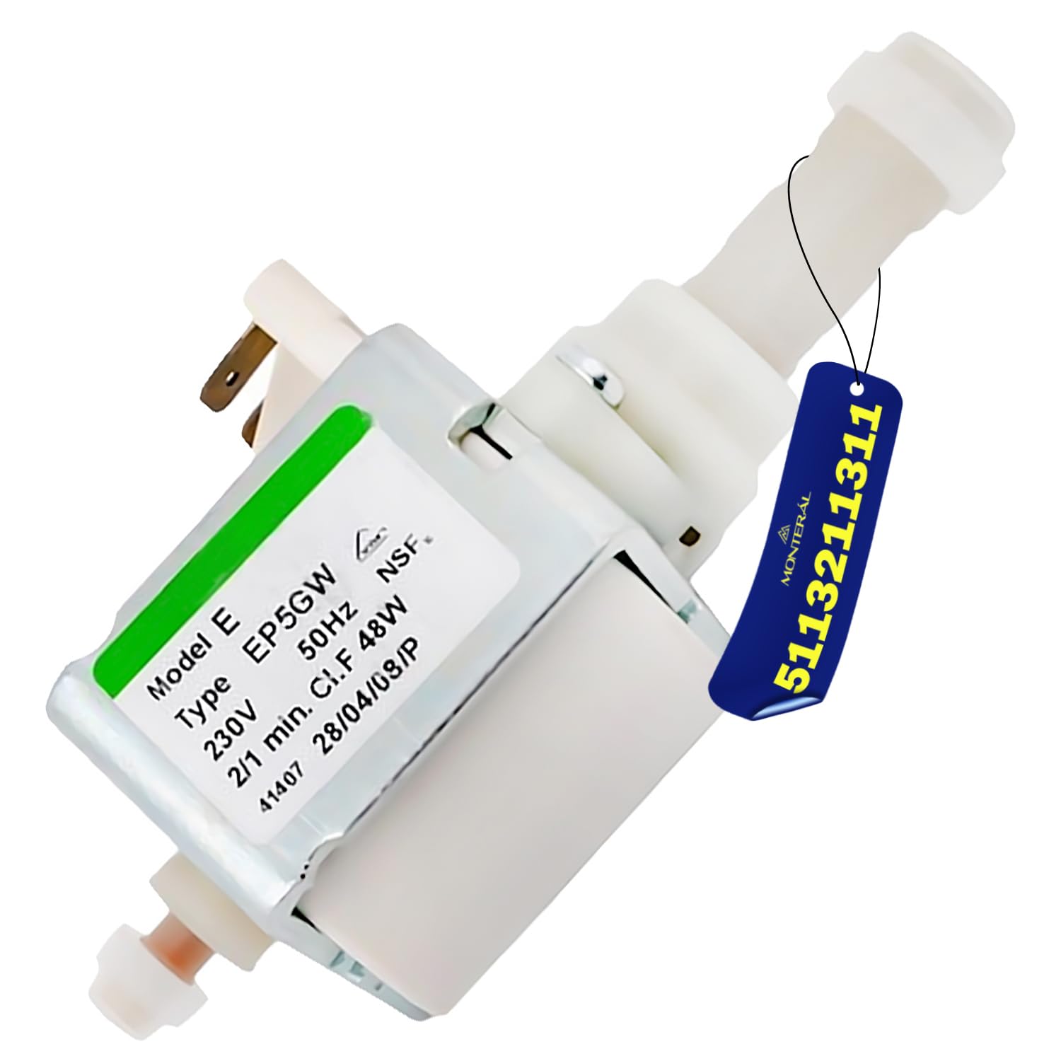 Pompe EP5GW à Eau pour Machine a Café 230/240V 48W 5113211311 pour DeLonghi | Garantie de 10 Ans - MONTERAL