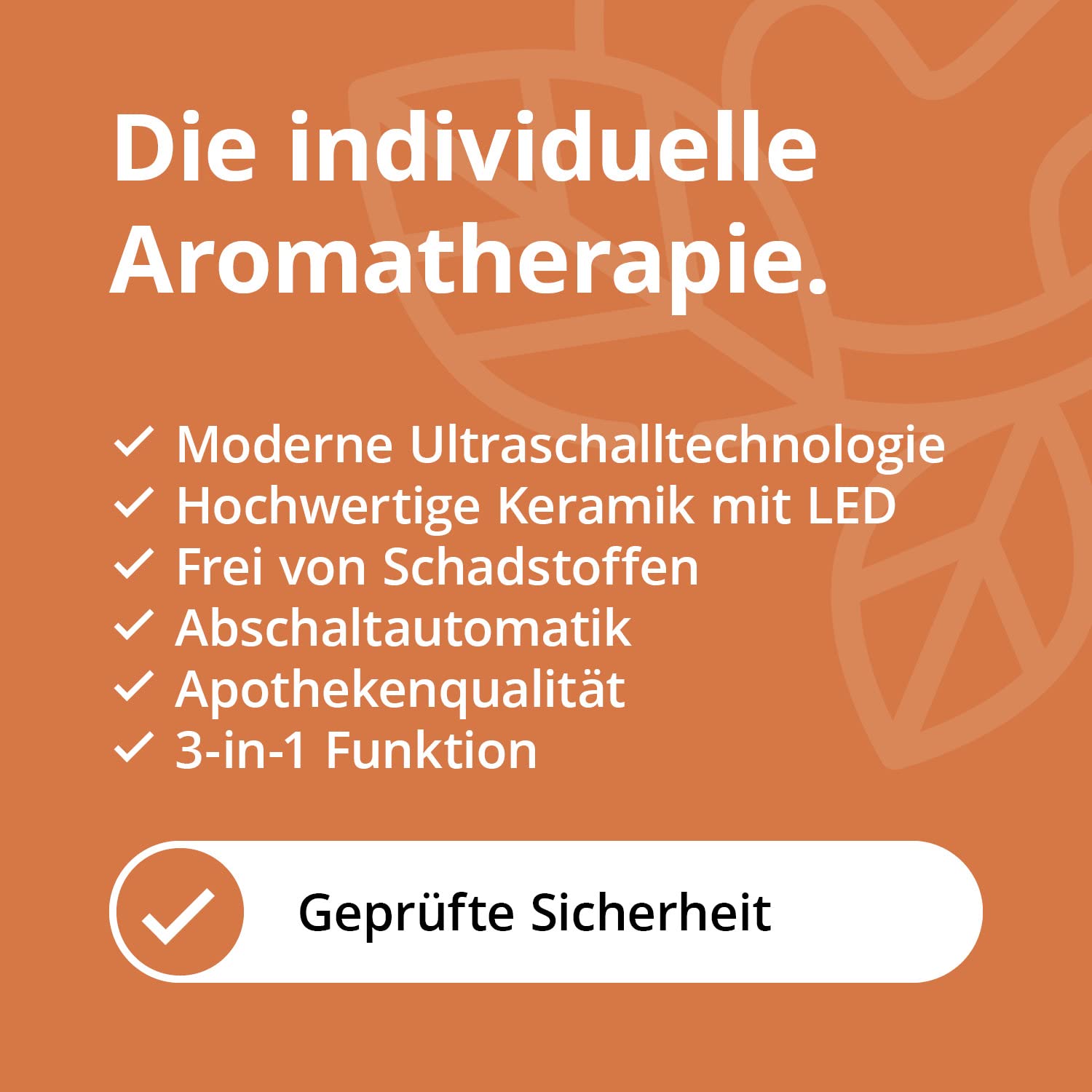 Dyfuzor olejków eterycznych z pokrywką ceramiczną morelową - dyfuzor ultradźwiękowy 3 w 1 - dyfuzor aromatów - nawilżacz - lampka nocna - pojemność zbiornika na wodę 100 ml - jakość apteczna