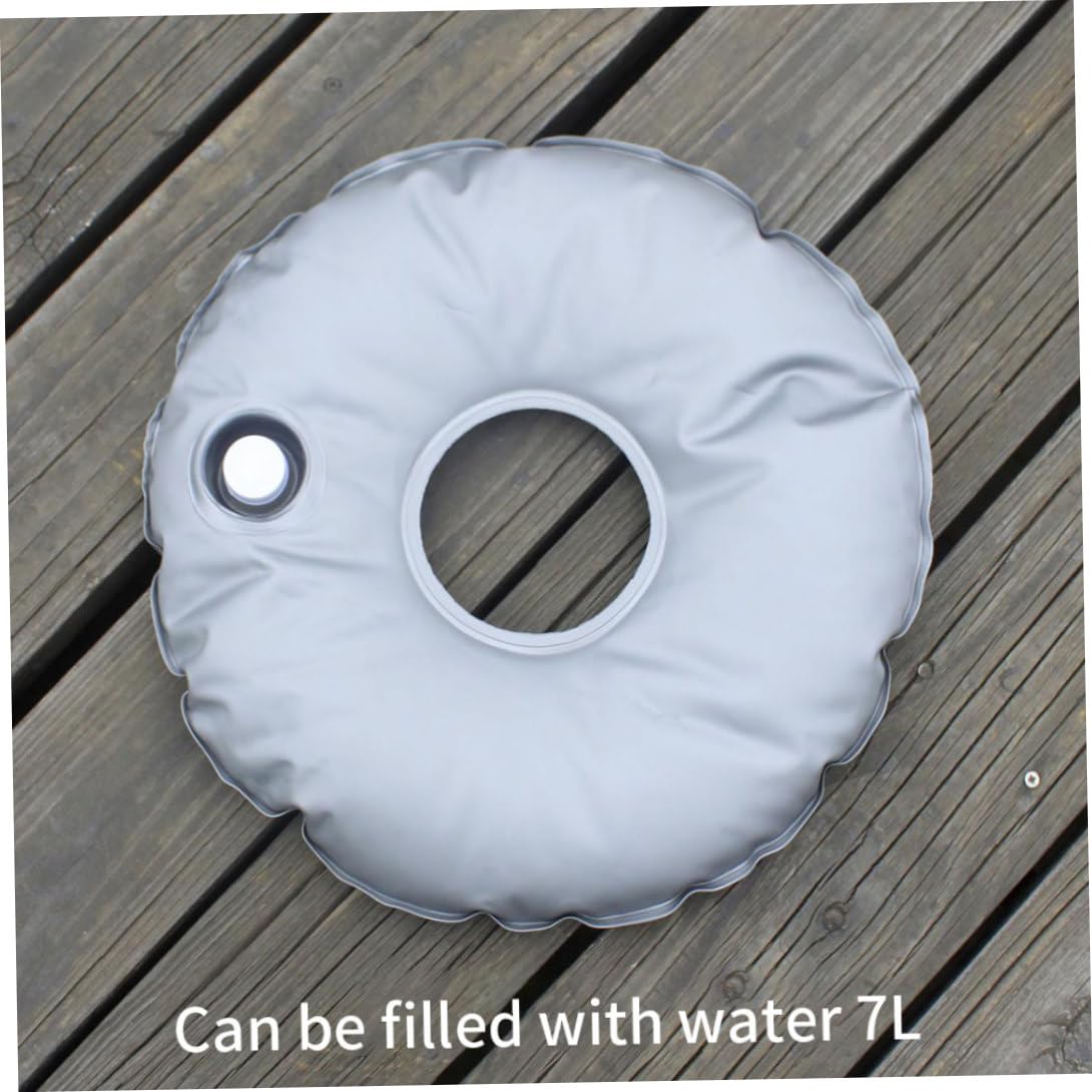 Sacco per pesi per bandiere da 7 litri, zavorra per acqua a base rotonda per bandiere, ombrelloni da spiaggia, tende pop-up, supporto pieghevole e portatile riempito d'acqua, impermeabile - Borsa p