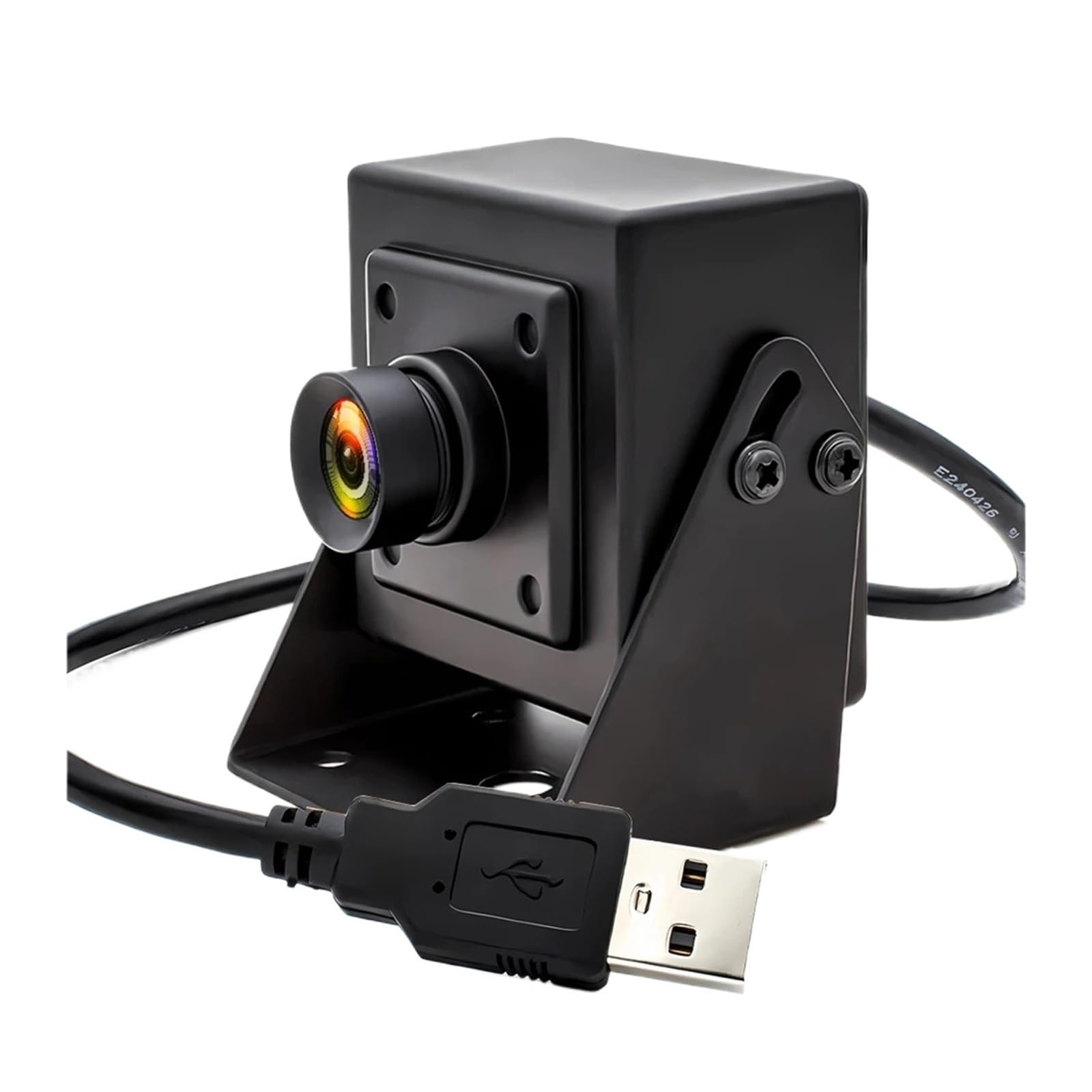 USB 1080P 2MP Camera 90FPS No Distortion Lens H265 High Speed AR0234 Industrial Metal Box HD Mini PC Webcam for Computer-image-3